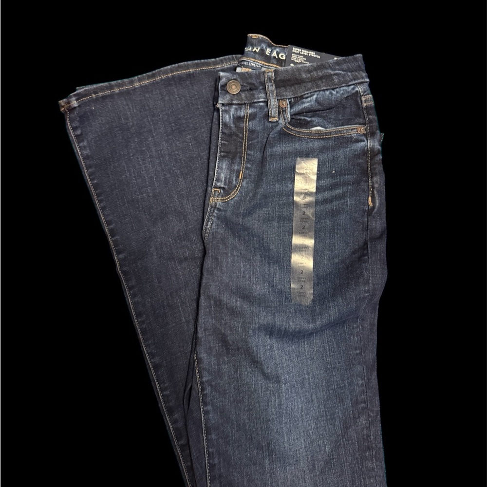 AE Next Level Curvy Super High-Waisted Flare Jean 2Long 26W - Picture 9 of 9